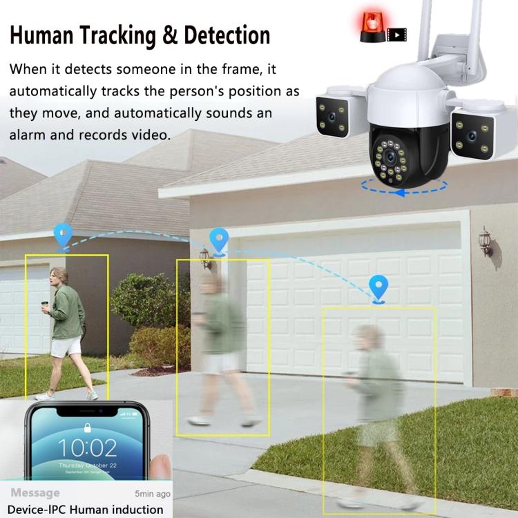 QX155 6MP Triple Camera SE Asia 4G Version Supports Humanoid Detection, EU Plug, US Plug, UK Plug, AU Plug QX155 6MP Triple Camera SE Asia 4G Version Supports Humanoid Detection, EU Plug, US Plug, UK Plug, AU Plug